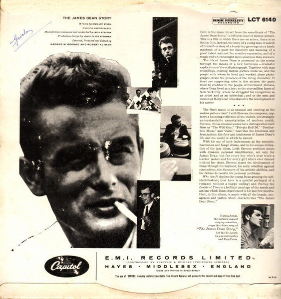 Leith Stevens : The James Dean Story (Music From The Motion Picture Soundtrack) (LP, Album, Mono)