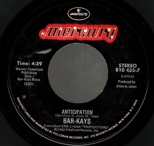 Bar-Kays : She Talks To Me With Her Body / Anticipation (7", Single, Styrene, 19 )