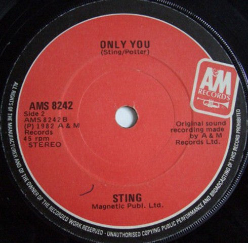 Sting : Spread A Little Happiness (7", Single)