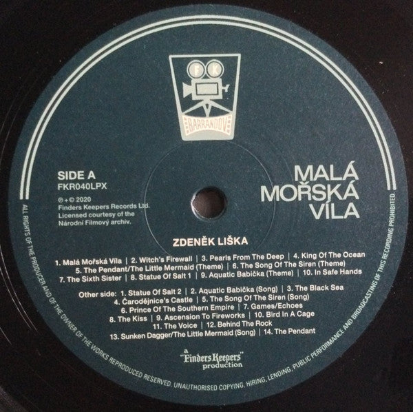 Zdeněk Liška : Malá Mořská Víla (Hans C. Andersen’s The Little Mermaid) (LP, RE, RP)