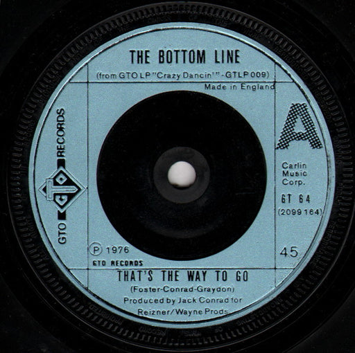 The Bottom Line : That's The Way To Go (7", Single)