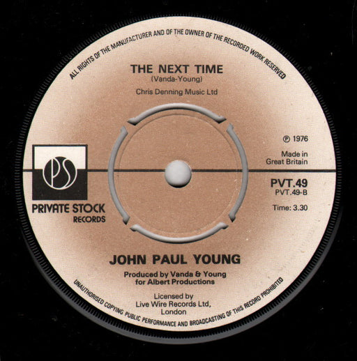 John Paul Young : Yesterday's Hero (7", Single, Promo)