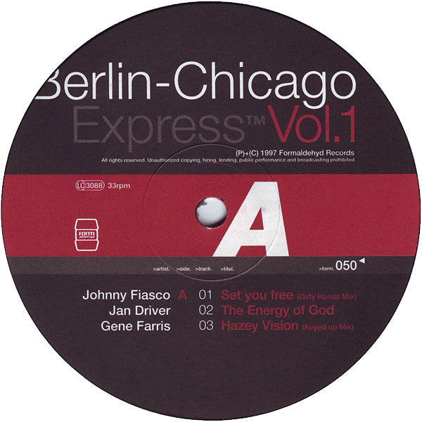 Various : Berlin-Chicago Express Vol. 1 (2xLP, Comp)