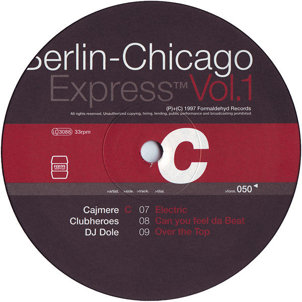 Various : Berlin-Chicago Express Vol. 1 (2xLP, Comp)