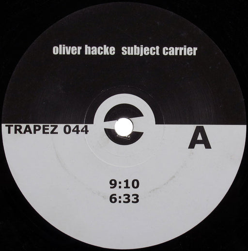 Oliver Hacke : Subject Carrier (2x12", Album)