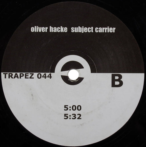 Oliver Hacke : Subject Carrier (2x12", Album)