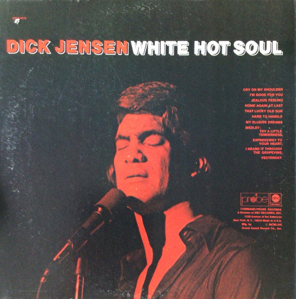Dick Jensen : White Hot Soul (LP, Album)