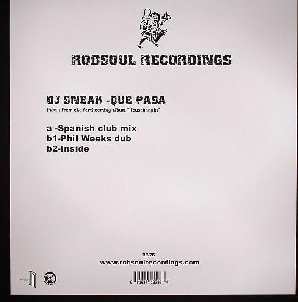DJ Sneak : Que Pasa (12")