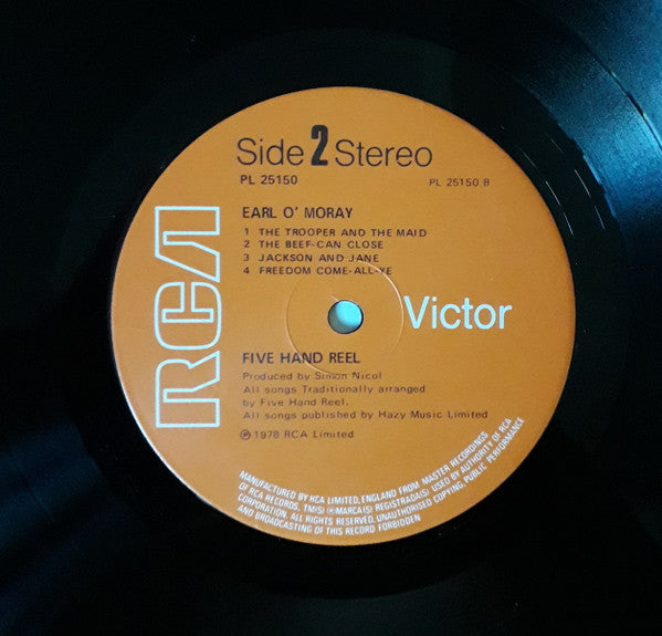 Five Hand Reel : Earl O'Moray (LP, Album)