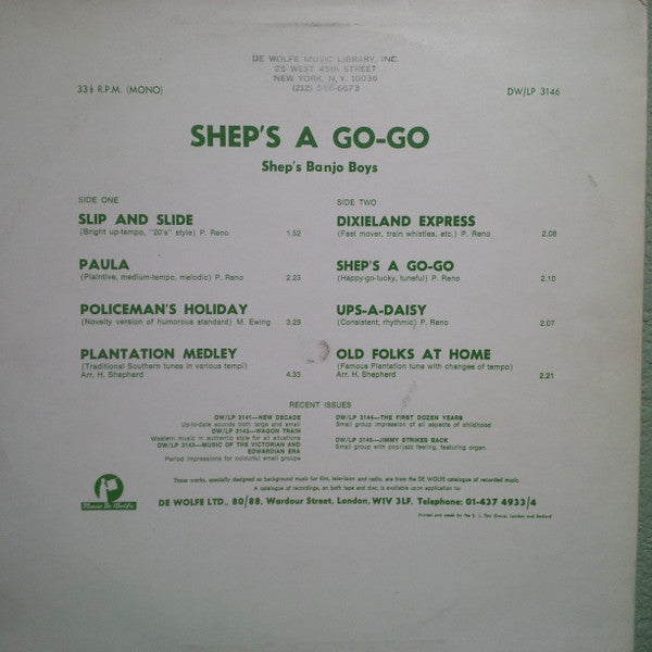 Shep's Banjo Boys* : Shep’s A Go-Go (LP)