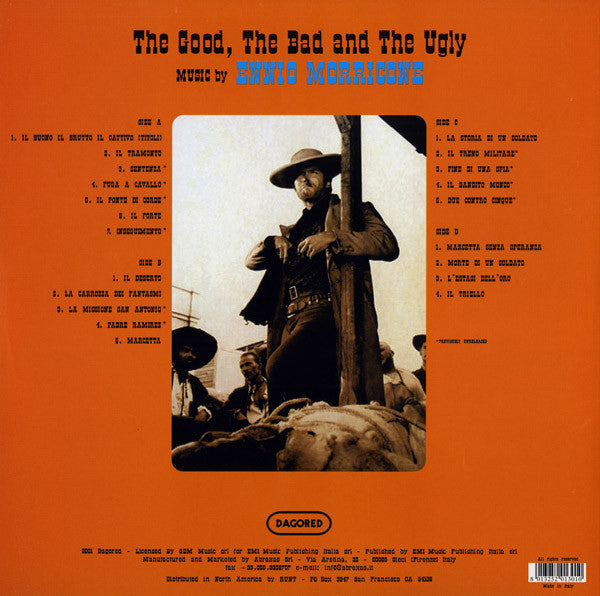 Ennio Morricone : The Good, The Bad And The Ugly (Original Motion Picture Soundtrack) (2xLP, Album, RE, 180)
