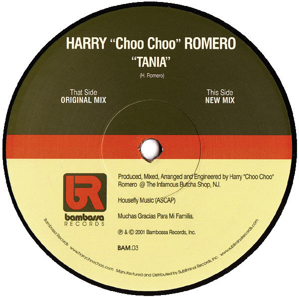 Harry "Choo Choo" Romero : Tania (12")