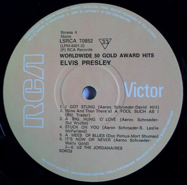 Elvis* : Worldwide 50 Gold Award Hits (4xLP, Comp, Mono + Box)