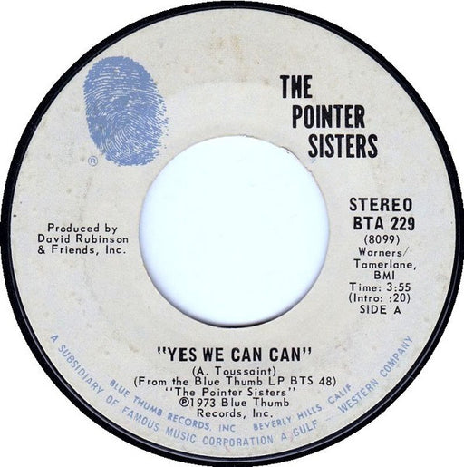 The Pointer Sisters* : Yes We Can Can (7", San)