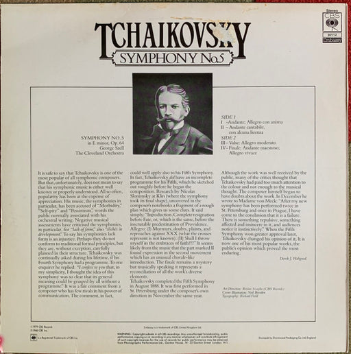 Tchaikovsky*, George Szell, The Cleveland Orchestra : Symphony No.5 (LP, RE)