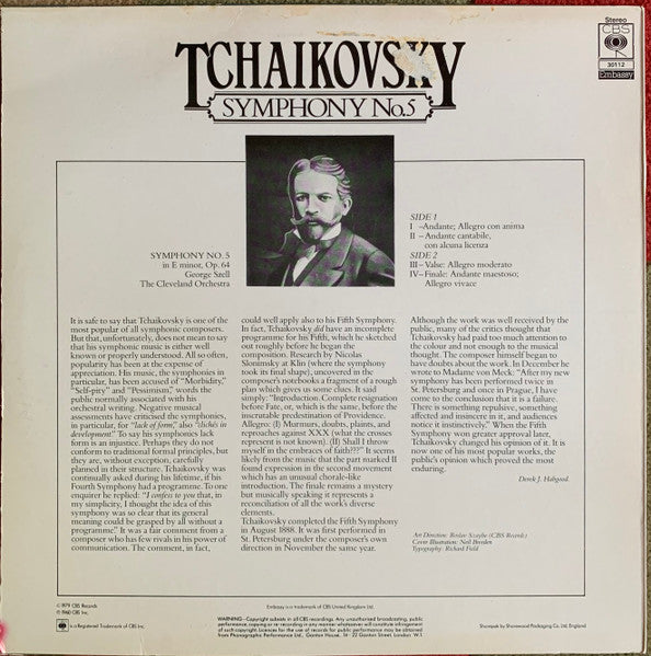 Tchaikovsky*, George Szell, The Cleveland Orchestra : Symphony No.5 (LP, RE)