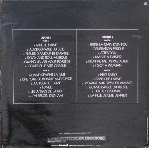 Johnny Hallyday : Que Je T'aime (2xLP, Album, Comp)