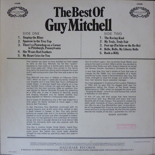 Guy Mitchell : The Best Of Guy Mitchell (LP, Comp, RE, RM)