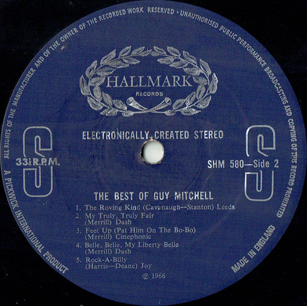 Guy Mitchell : The Best Of Guy Mitchell (LP, Comp, RE, RM)