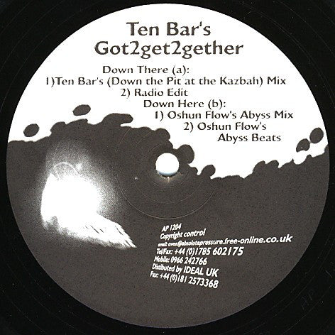 Ten Bar : Got2get2gether (12")