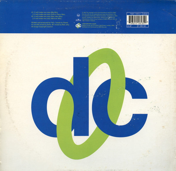 Felix : It Will Make Me Crazy (12", Maxi)