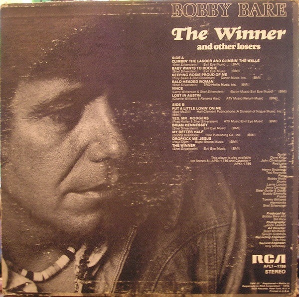 Bobby Bare : The Winner And Other Losers (LP, Album)