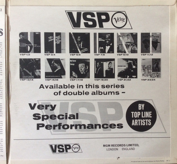 Duke Ellington And Johnny Hodges : Back To Back & Side By Side (2xLP, Comp, Mono)