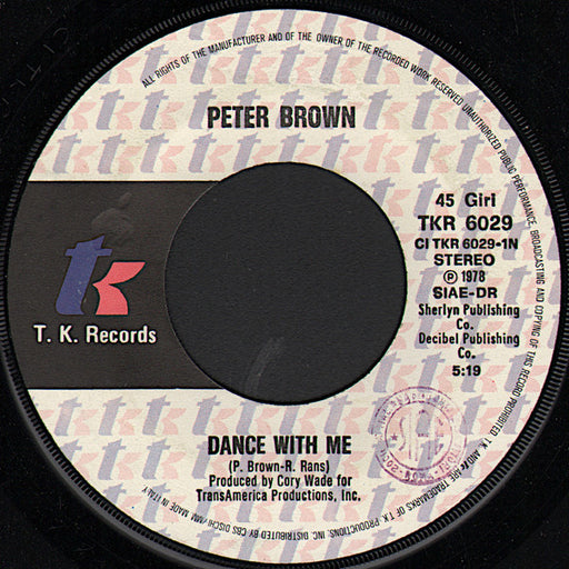 Peter Brown (2) : Dance With Me / Fantasy Love Affair (7")