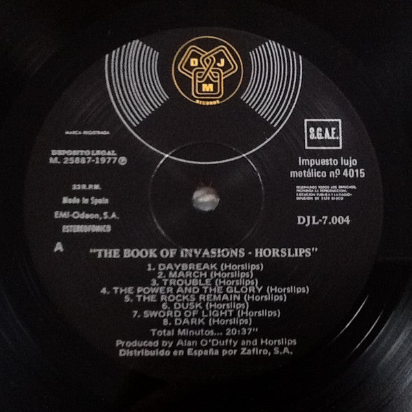 Horslips : The Book Of Invasions (A Celtic Symphony) (LP, Album)