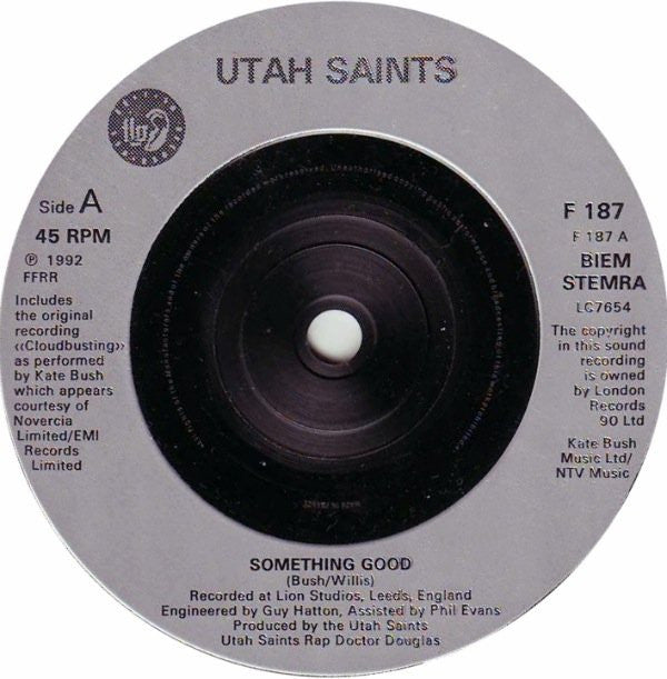 Utah Saints : Something Good (7", Single)