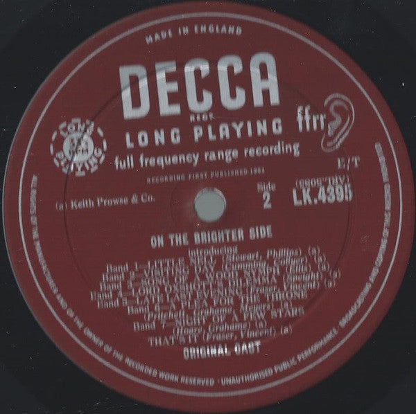 "On The Brighter Side" Original Cast : On The Brighter Side (Original Cast Recording) (LP, Mono)