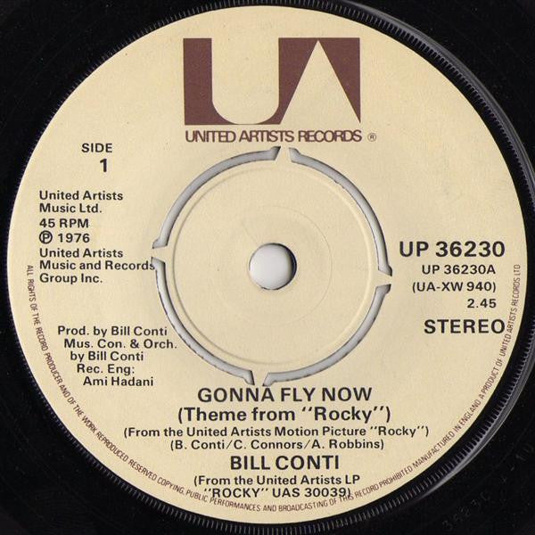 Bill Conti : Gonna Fly Now (Theme From "Rocky") (7")