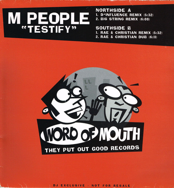 M People : Testify (12", Promo)