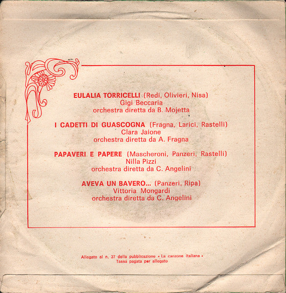 Various : La Canzone Italiana - N° 37 (7", EP)