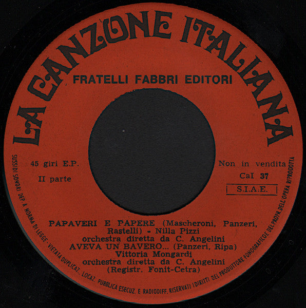 Various : La Canzone Italiana - N° 37 (7", EP)
