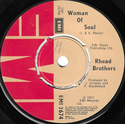 Rhead Brothers : Woman Of Soul (7", Single)