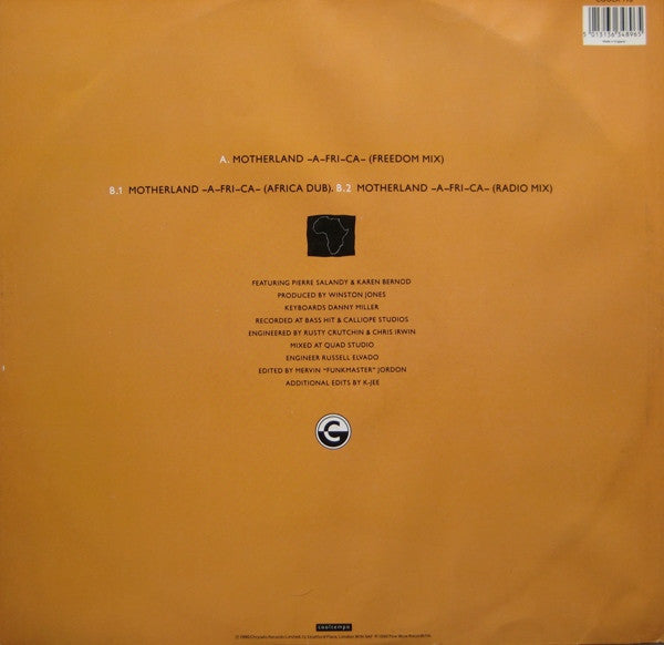 Tribal House : Motherland -A-fri-ca- (12")