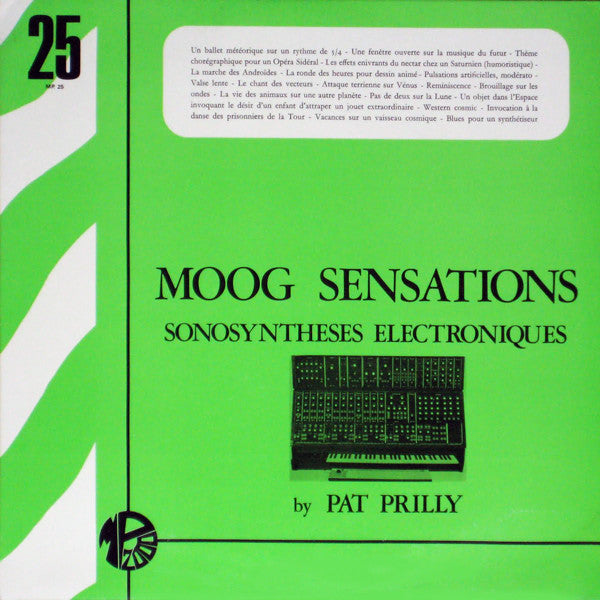 Pat Prilly : Moog Sensations (Sonosyntheses Electroniques) (LP)