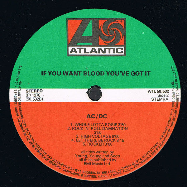 AC/DC : If You Want Blood You've Got It (LP, Album)