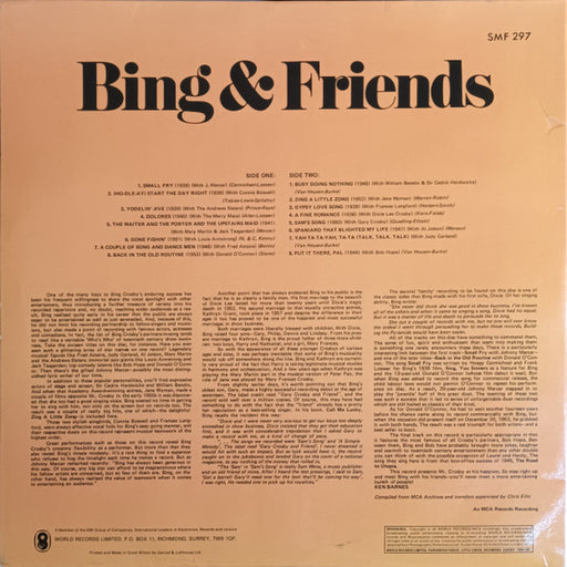 Bing Crosby : Bing & Friends (LP, Album)
