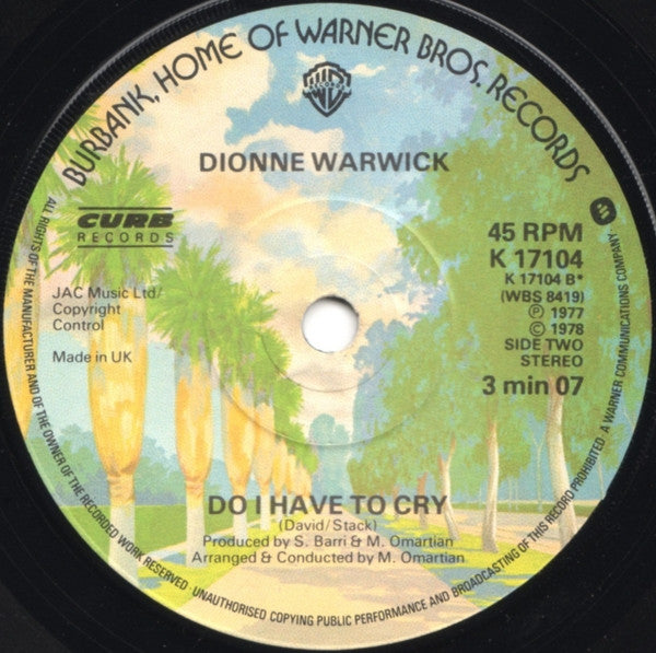 Dionne Warwick : Do You Believe In Love At First Sight (7")