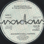 Elvis Costello & The Attractions : Accidents Will Happen (7", Single, Pic)