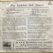 The Country Dance Band : Five Yorkshire Dale Dances (7", EP, Mono)