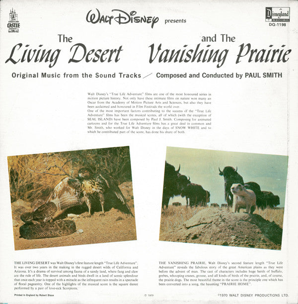 Paul J. Smith : The Living Desert And The Vanishing Prairie (Original Music From The Sound Tracks) (LP)