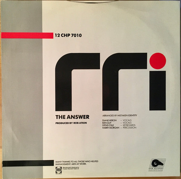 Mistaken Identity (6) : The Answer (12")