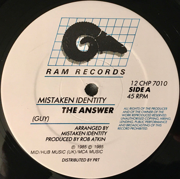 Mistaken Identity (6) : The Answer (12")