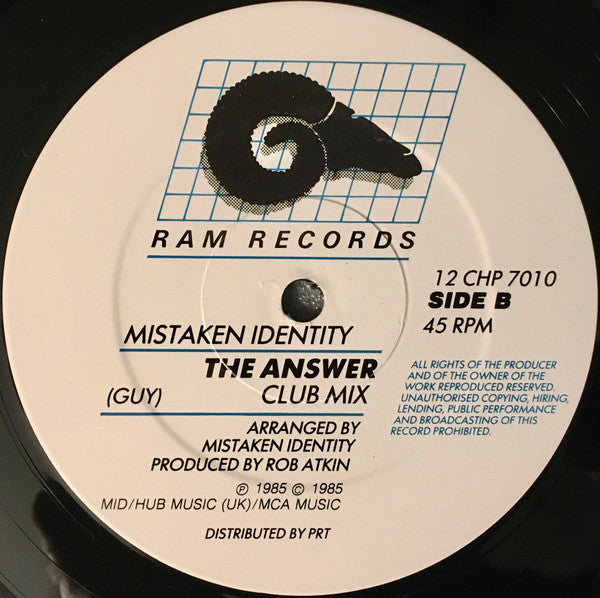 Mistaken Identity (6) : The Answer (12")