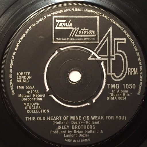 The Isley Brothers : This Old Heart Of Mine (Is Weak For You) / Behind A Painted Smile (7", Single)