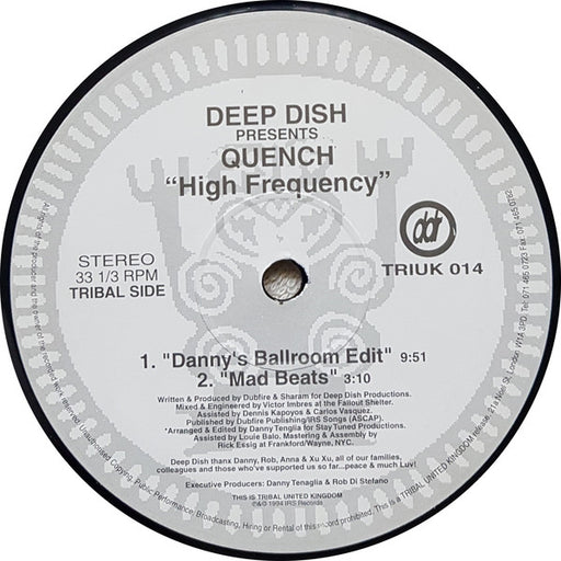Deep Dish Presents Quench (2) : High Frequency (12")