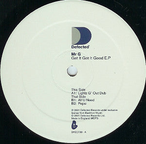Mr G* : Get It Got It Good E.P (2x12", EP)